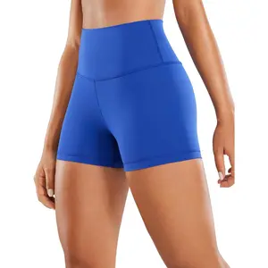 Women's Naked Feeling Biker Shorts - 3 Inches High Waisted Yoga Workout Running Spandex