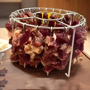 1 Set 304 Stainless Steel Air Fryer Rack with Oil-Absorbing Paper, Vertical Skewers and Meat Rack, Silicone Oil Paper Accessories, Air Fryer Accessory Set