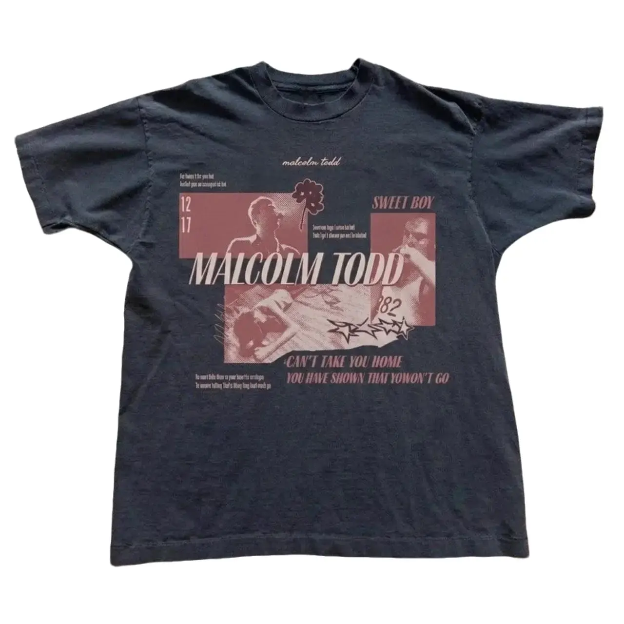 Malcolm Todd Sweet Boy Comfort Colors T-Shirt, Vintage Indie Music Graphic Tee, Retro Concert Style Shirt, Alternative Singer Fan Gift, Washed Black Unisex Top