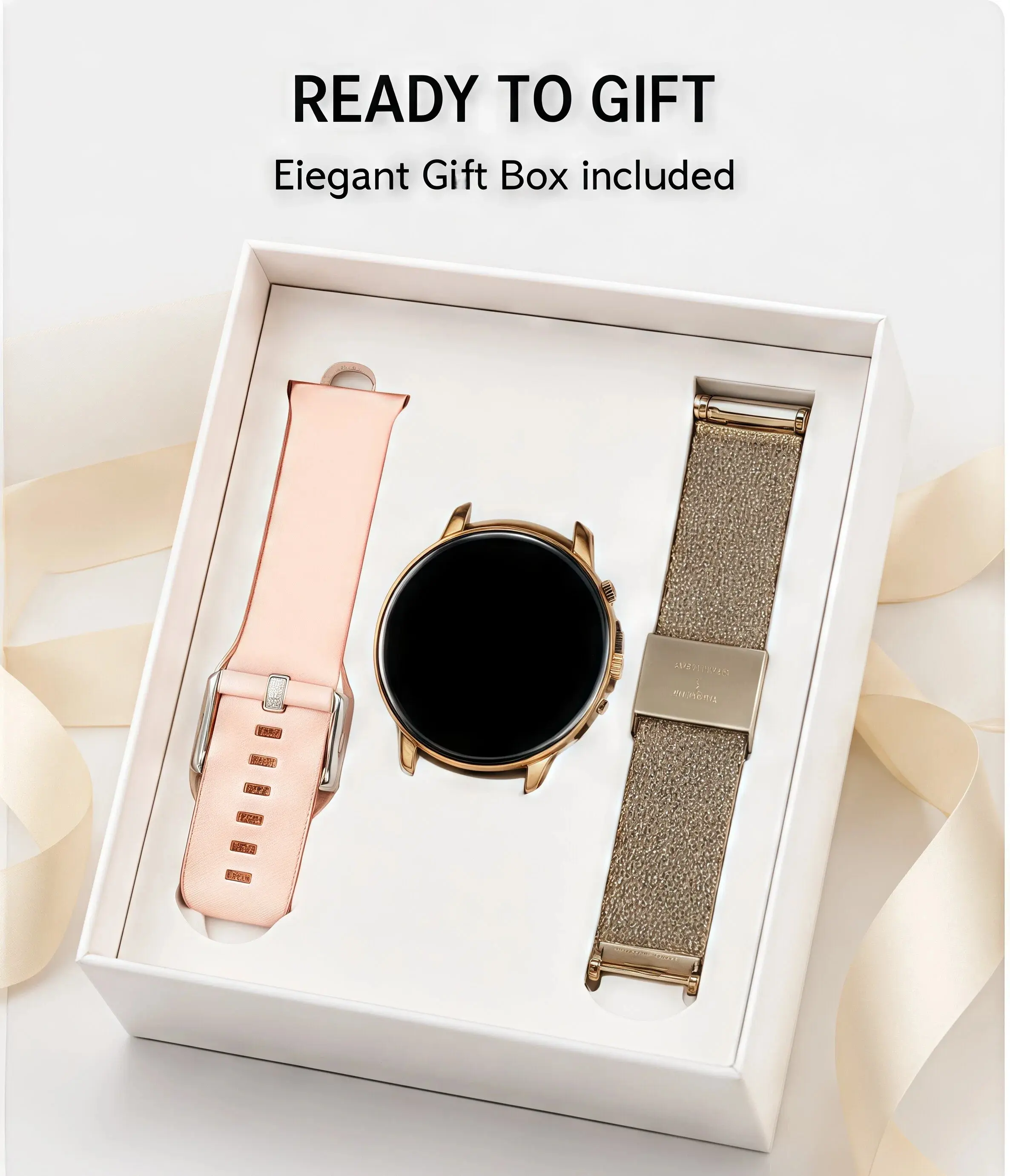 Premium Smartwatch with 2 Straps | 100+ Sports Modes & Health Monitor | Bluetooth Calls