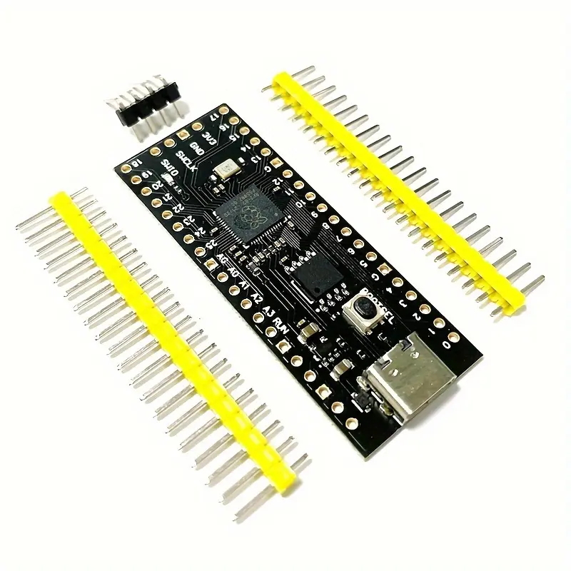 Raspberry Pi Pico RP2040 Microcontroller Development Board with Slim Leather Shell Case, Dual-Core ARM Cortex M0+, Low Power, High Performance, macOS Support, Debian-Based Linux, Arduino IDE/CSDK Compatible for Electronics Prototyping