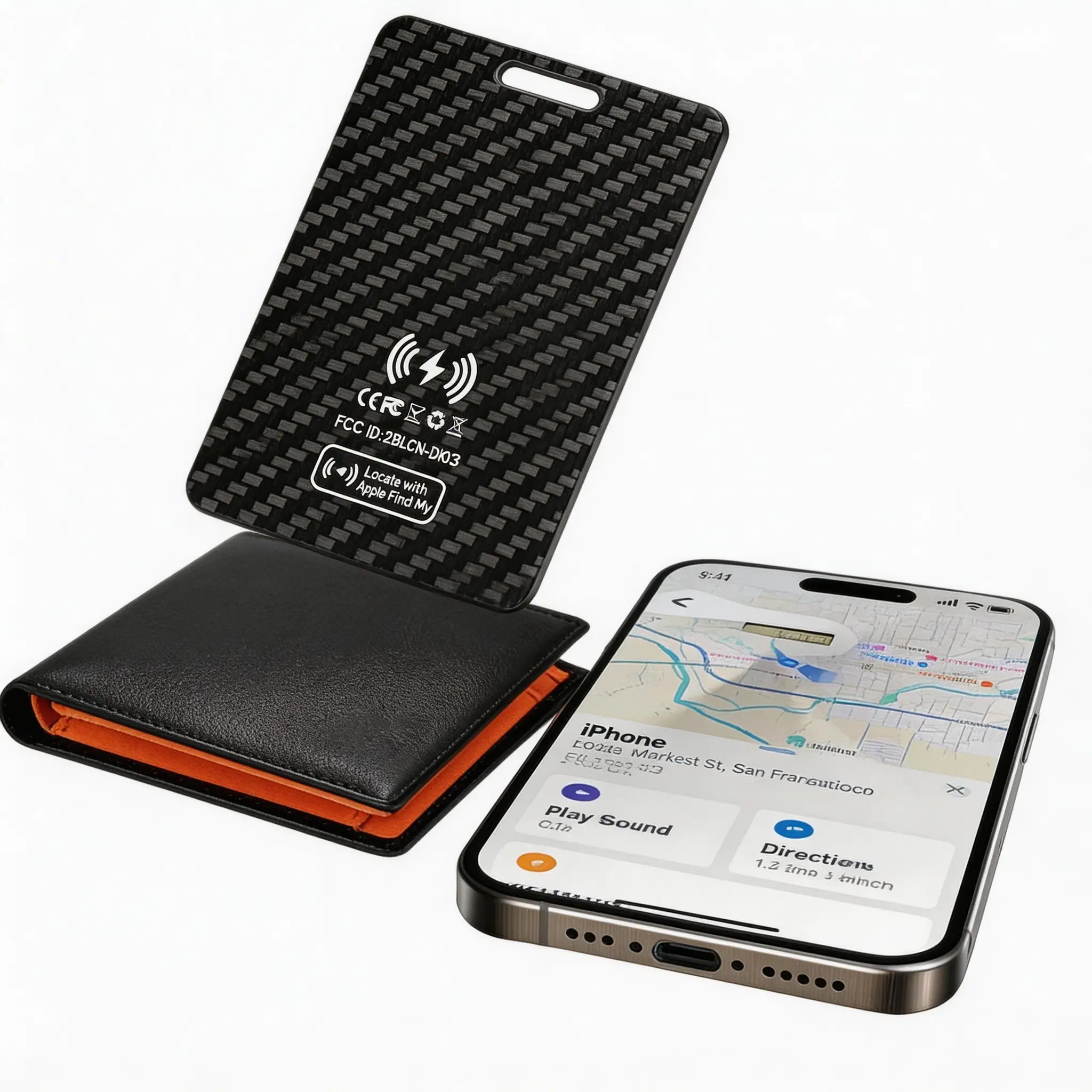 Small Wallet Tracker Card  Air tag for Find My (iOS Only), Rechargeable Wireless Tracker, Multiple Designs, Travel Gadgets, Wireless Positioning Tracker, Ideal for Luggage, Pets, Keys, Elderly Tracking