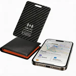 Small Wallet Tracker Card  Air tag for Find My (iOS Only), Rechargeable Wireless Tracker, Multiple Designs, Ideal for Luggage, Pets, Keys, Elderly Tracking