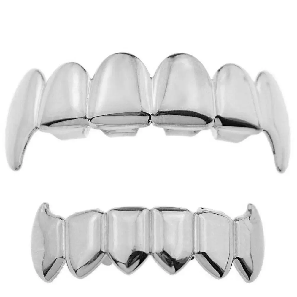 SWNew Hiphop Gold Tooth Socket Gold Grillz Decoration Tooth Socket Oral Retainers