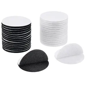 60 Pcs (30 Pairs) 2 inch Hook and Loop Fastener Self Adhesive Round Circle Sticky Sticker Dots for Heavy-Duty Industrial Bonding, Carpets, Arts and Crafts, School Classroom, Home and Office Use