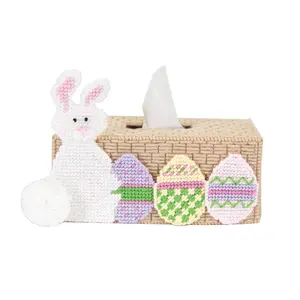 Sniffles the Bunny Tissue Box Cover Plastic Canvas Kit