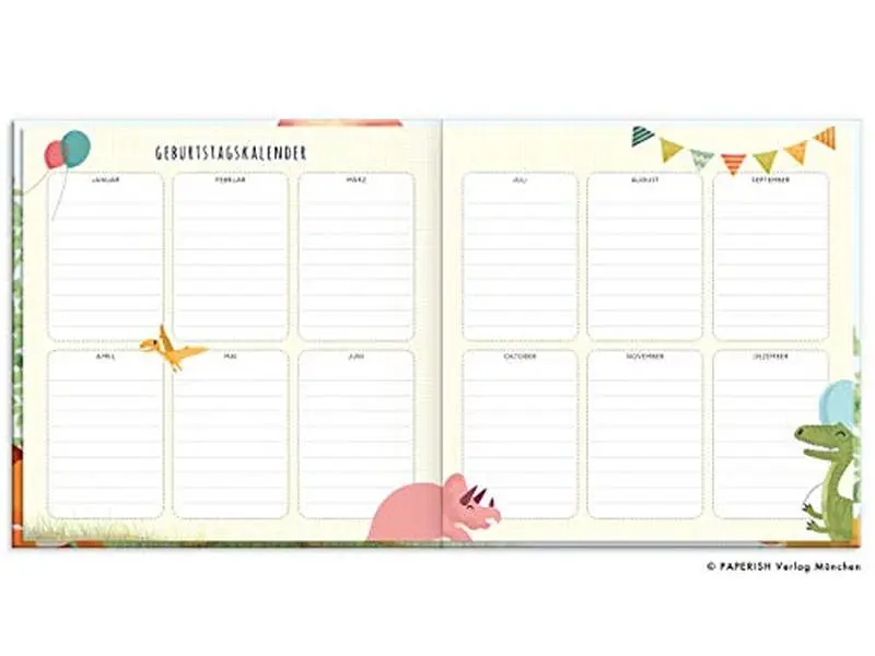 USED-Kindergartenfreunde: Photo Album for My First Pals - Dinos (3-Year-Old Kindergarten Memory Book) by Pia Loewe (Hardcover)