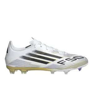 adidas Mens F50 Club Firm GroundMulti Ground Soccer Cleats - White adidas Mens F50 Club Firm GroundMulti Ground Soccer Cleats - White