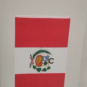 Peru (Peruvian) Flag 150D Printed Polyester 3x5 Ft