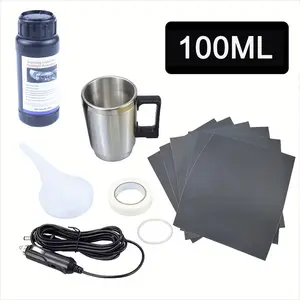 Car Headlight Lens Restoration Kit, Includes 100ML/200ML/500ML Polishing Solution, Repairs Cracks, Yellowing, and Cloudy Headlights for Vehicle Maintenance, Headlight Polishing Agent