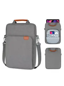 13.3 Inch Vertical Tablet Messenger Bag with Adjustable Strap - Lightweight Waterproof Oxford Laptop Sleeve, Compatible with Apple, Lenovo, Samsung, Dell, Unisex Commuter Bag