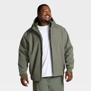Men's Big Soft Shell Fleece Jacket - All In Motion Green 3XL