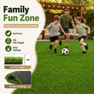 0.78in Thick Dog Fake Grass, Waterproof, UV-Resistant, Cuttable, 10 Sizes (3x16ft to 6x25ft), Ideal for Backyards & Balconies, Eliminates Mowing, Mud & Yellow Spots