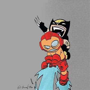 Iron Man & Wolverine Artwork Poster 11 X 17