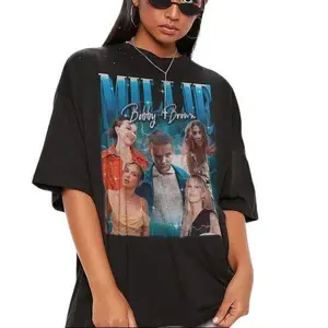 Millie Bobby Brown Fans Vintage Tee, Retro Shirt, Bootleg Designs Tshirt