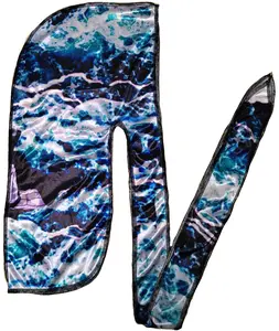 New Premium Silky Anime Durag Design Satin waves