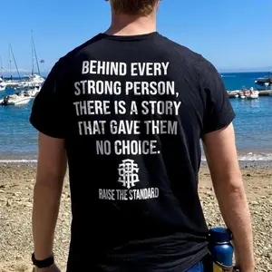 Behind Every Strong Person | For Those Who Had No Choice | 100% Cotton | Unisex | Tshirt