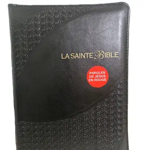 Large La Sainte Bible Large Print 1950 - 7022975995309410053 12 Point Lettering with Red Jesus Words & Colorful Maps Daily Devotional Journal