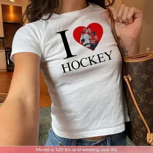 Ilya Shane Baby Tee I Heart Hockey Rivalry Heated TV Tee Booktok Gift Gay Hockey NEW