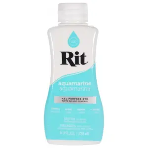 Rit Aquamarine 8 oz Liquid Fabric Dye for Clothing Décor & Crafts