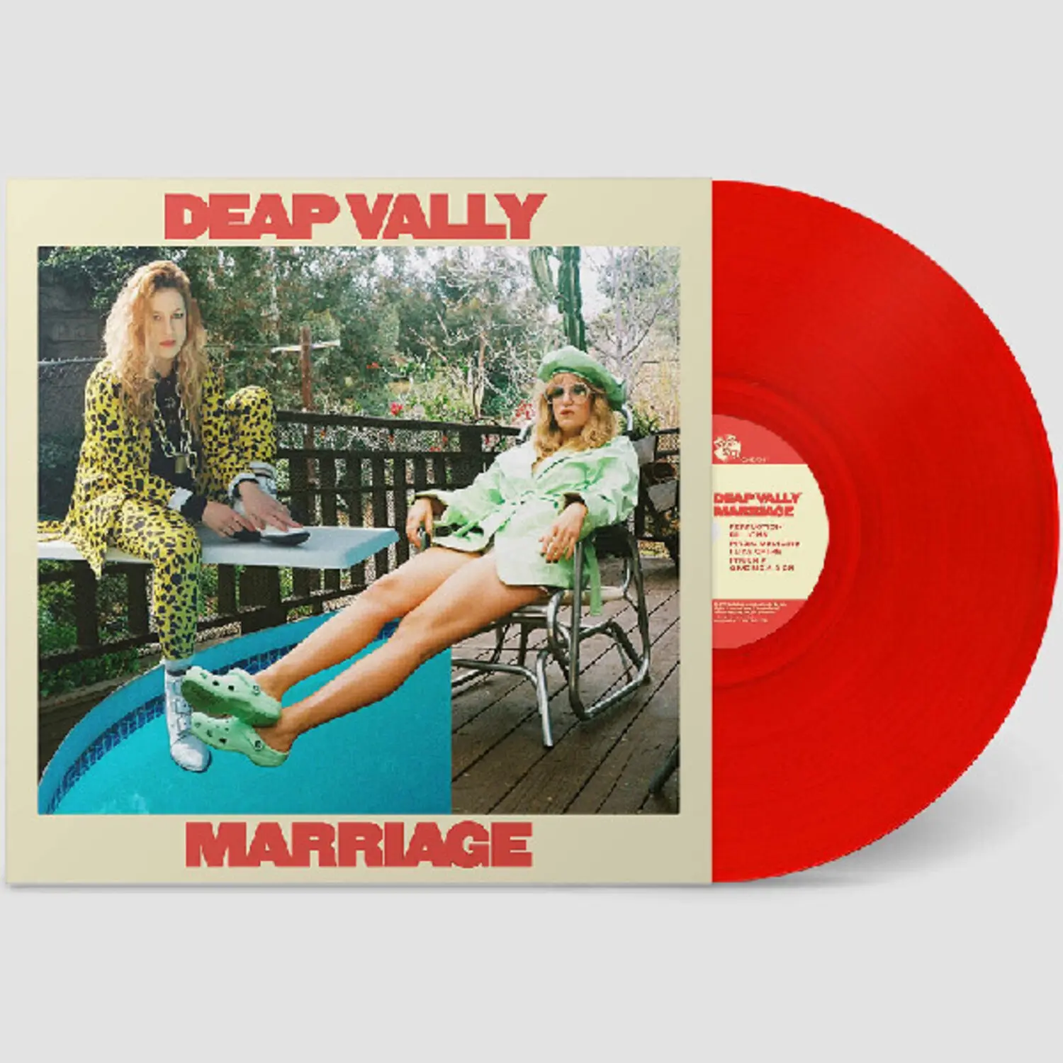 Deap Vally - Marriage  [VINYL RECORD - LP] Clear Vinyl, Gatefold LP Jacket, 140 Gram Vinyl, Red