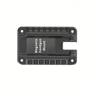 Quick-Release Magnetic Gun Rack, Concealed Installation, Bidirectional Design, Safe Magnetic Storage, Durable Polymer Structure, Wall Mount