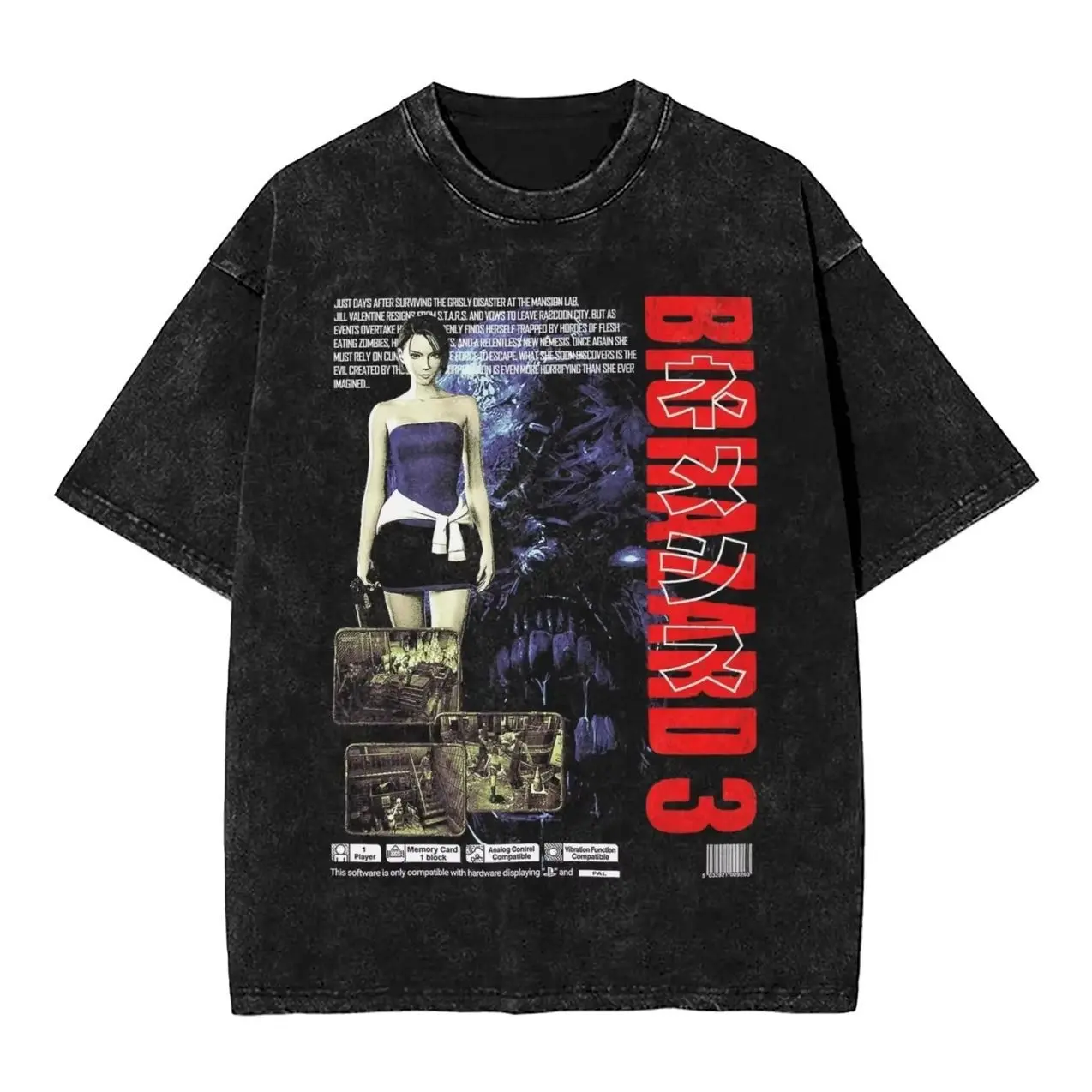 Classic Horror Game Resident Eviling Umbrellas Peripherals T-Shirts Men Women Round Collar Tee Street Unisex Short Sleeve Top TUS