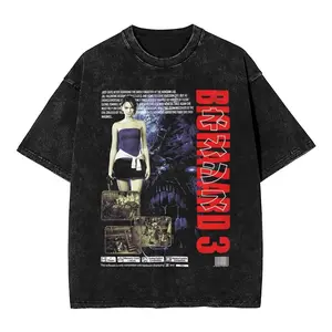 Classic Horror Game Resident Eviling Umbrellas Peripherals T-Shirts Men Women Round Collar Tee Street Unisex Short Sleeve Top TUS