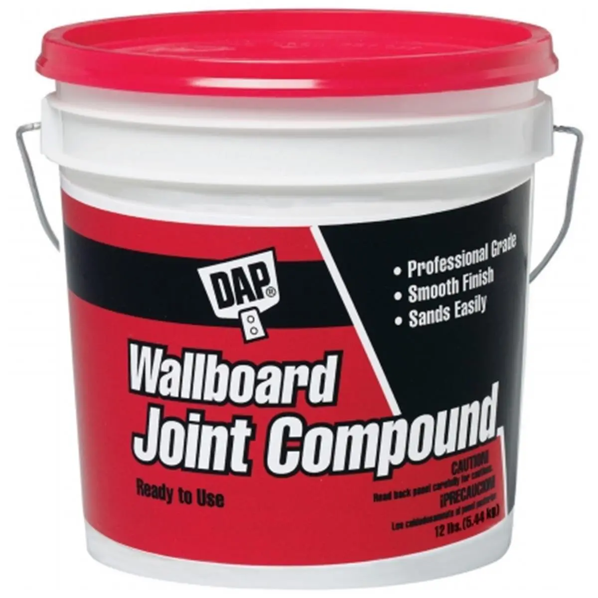 Dap 10102 Gypsum-Based Wallboard Joint Compound, 12 lbs - For Embedding Reinforcing Tapes, Finishing Gypsum Panel Joints, Securing Metal Corner Beads, Covering Nail Heads, Achieving Smooth Finish
