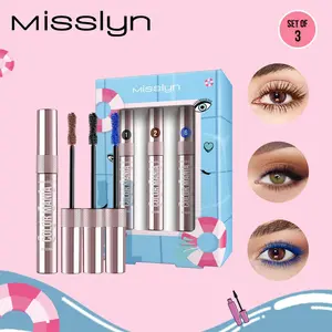 Long-lasting Voluminous Lengthening Mascara Set, 1 Count Waterproof Eyelash Extensions Mascara, Professional Eye Enhancement Makeup Products for Women & Girls, Cosmetic