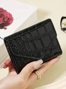 New Elegant and Lightweight Women's Short Wallet, Stylish Wallet, Snap on Envelope Coin Wallet, Fashionable and Versatile Women's Credit Card Bag, Portable Multi Slot Credit Card Storage Bag, Suitable for Outdoor, Travel, and Back to School Activities