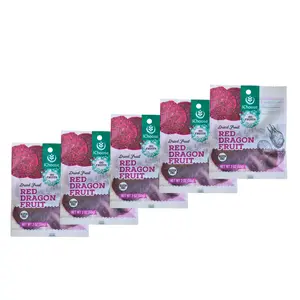 IChoose Go Fruits Red Dragon Fruit Dried Snack Packs (2 oz) – Chewy Tropical Fruit Snack, Gluten Free, No Artificial Colors – Pack of 5