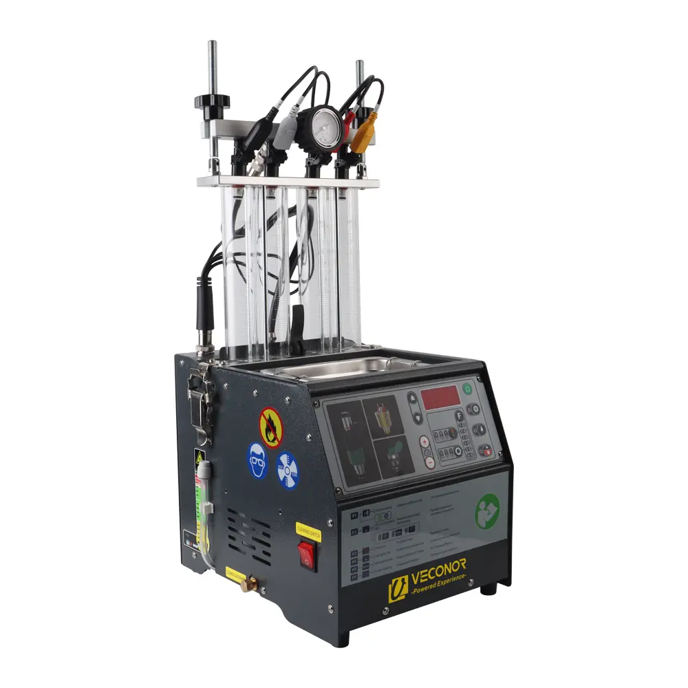 Intelligent Car Fuel Injector Tester Cleaning Machine Injector Ultrasonic Cleaner 4-Cylinders