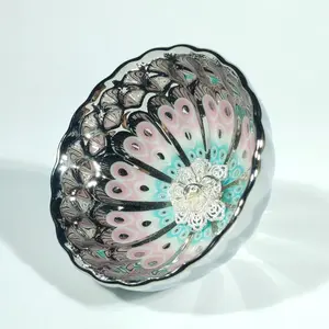 Silver Peacock Luminous Auspicious Rhyme Jianzhan Traditional Craftsmanship Modern Innovation Artistic Value Scalloped Design Luminous Effect