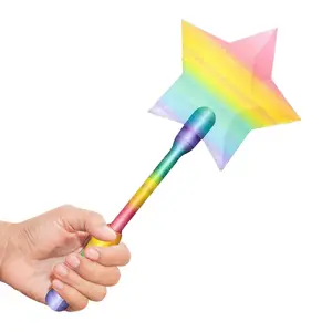 Payment Card Holder Wand 3D Printed Star Stick Contactless Card Holder Wand for Kids Women Store Supermarket Restaurant Party