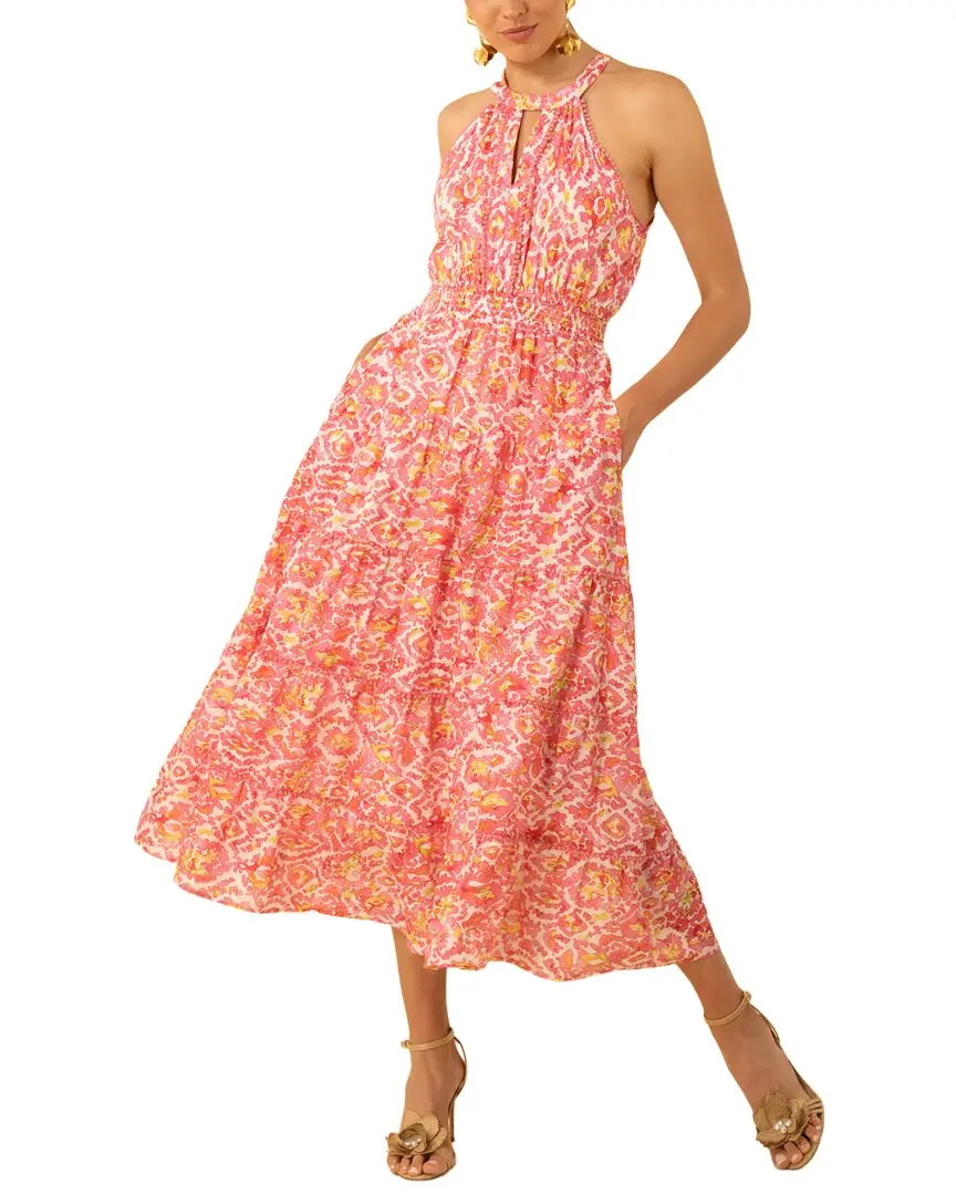 Hale Bob Denver Silk-Blend Midi Dress