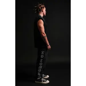 No Tomorrow Men's x Civil Active Iron Skull Straight Leg Sweatpants