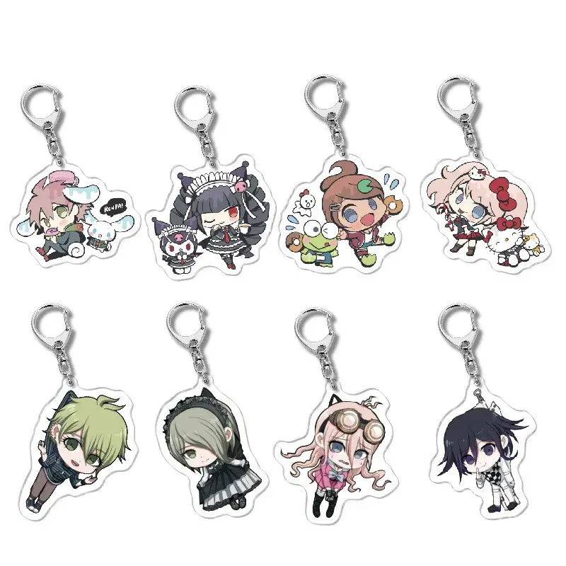 Danganronpa V3 Acrylic Keychains – Cute Anime Figure Charms, Trendy Bag Pendants, Accessories for Friends