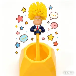 Hilarious Commander in Crap Toilet Scrubber Cleaner Novelty Gag Gift with Sturdy Bristles Deep Cleaning Bathroom Accessory for Men Women Kids Brush Light Tool