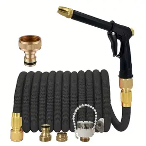 Portable Garden Tool Expandable Hose Set, Expandable Flexible Hose, Home High Pressure Sprayer Water Gun, Car Cleaning Accessories, 1pc Flowering Equipment
