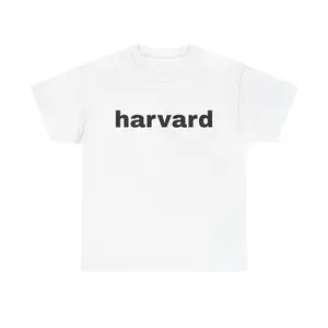 Harvard Unisex Heavy Cotton Tee - College Apparel, Ivy League Shirt, Academic Clothing, School Spirit Top, Student Gift