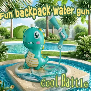 Kids Frog Sheep Dinosaur Backpack Water Gun Toy, Summer Pull-Back Spray Gun, Beach Water Fight Play, Birthday Gift for Boys & Girls