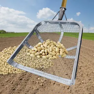 Essential Tool Metal Soil Sifting Mesh Heavy-Duty Easy Grip Soil Sieve Portable Soil Shovel Gardening