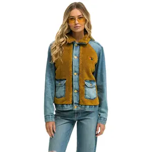 ASPEN SHERPA UNISEX DENIM JACKET - MEDIUM VINTAGE