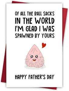 Fathers Day Card, Funny Father's Day Gifts from Daughter & Son & Kids, Unique Best Dad Gifts for Dad Who Wants Nothing/Who Have Everything, Gag Gift for Dads New Fathers Daddy Jokes Gift Ideas