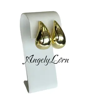 14k Laminated High Quality For Everyday Use, Earrings lagrima For women Elegant Design ,Hypoallergenic