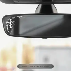 1PC Dark Religious Texture-Style Thorn Cross Logo Sticker, Car Stickers, For Car Rearview Mirrors, Backpacks, Dark Merchandise Thorn Cross Decor, Decal For Cars