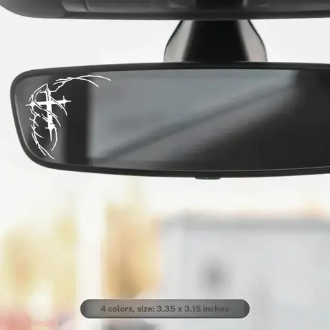 1PC Dark Religious Texture-Style Thorn Cross Logo Sticker, Car Stickers, Automotive Decals, For Car Rearview Mirrors, Backpacks, Dark Merchandise Thorn Cross Decor, Decal For Cars, Automobile Decals