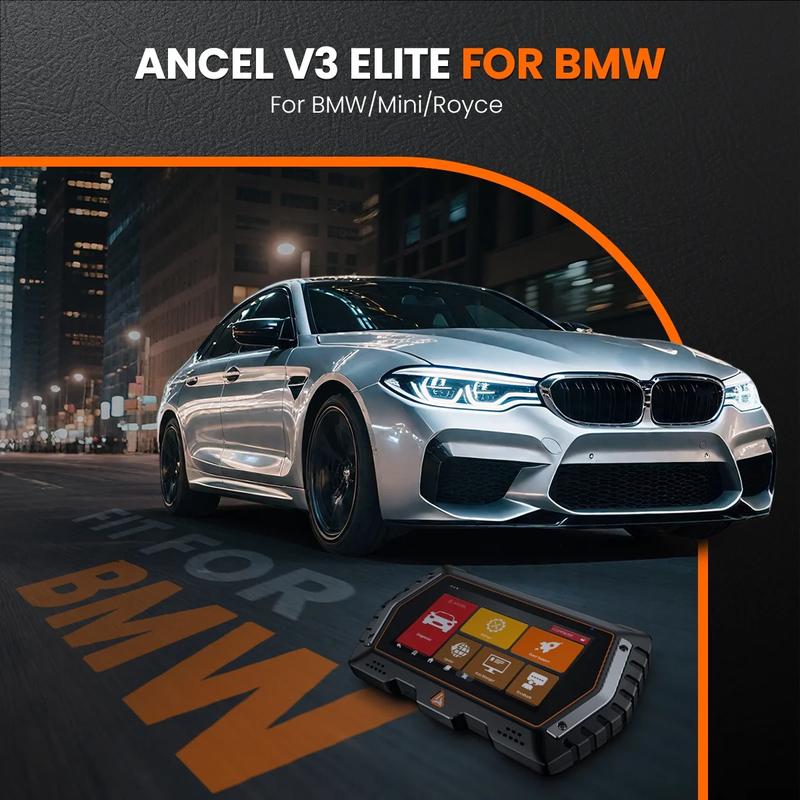 ANCEL V3 Elite OBD2 Scanner BMW/Mini/Rolls Royce Diagnostic Tool, Bidirectional Automotive Diagnostic Scanner with 21 Resets, ABS Bleeding, SAS/EPB/Oil Reset, Battery Test, Full System Auto Scanner Code Reader