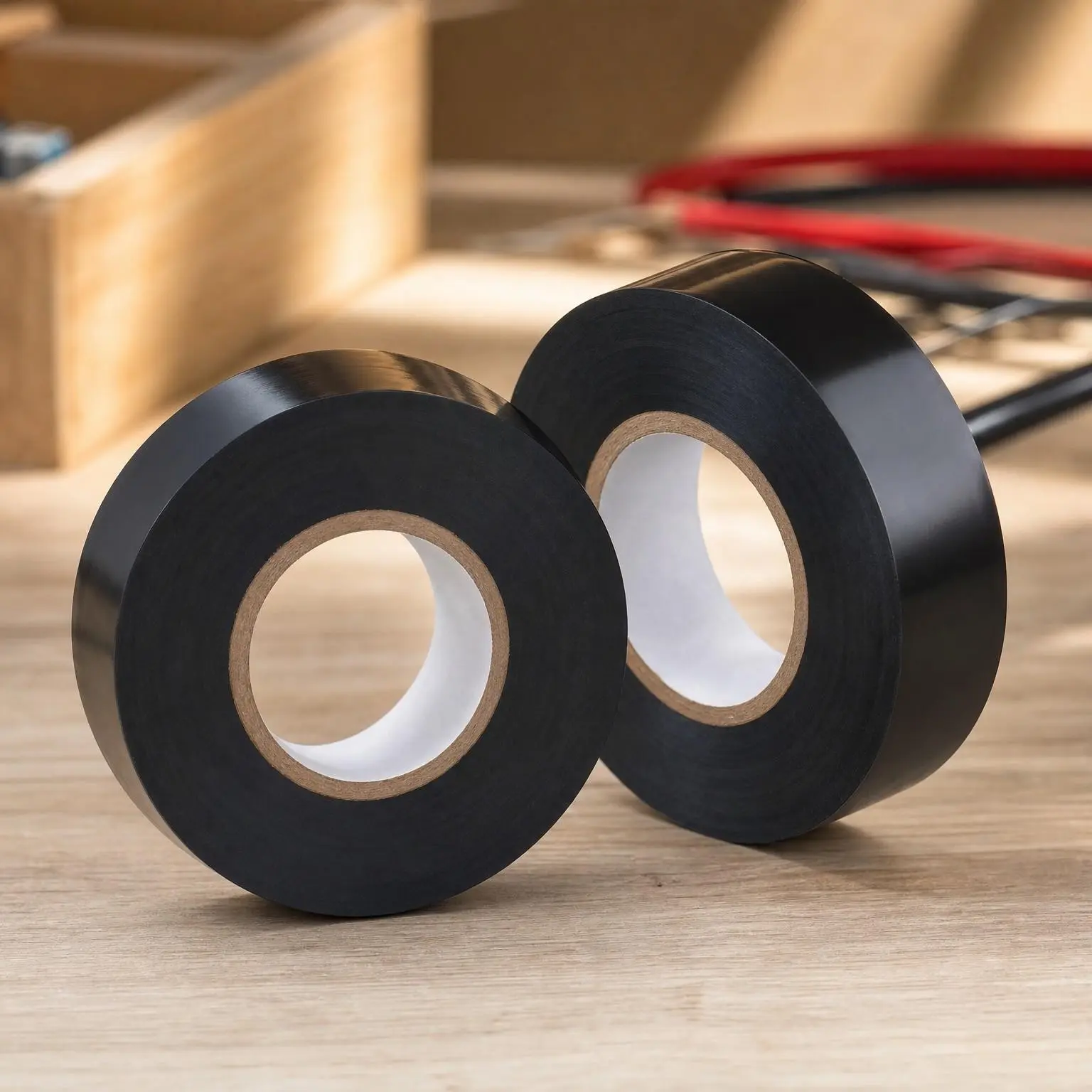 Black Waterproof Electrical Tape Professional Grade Wire Wrap